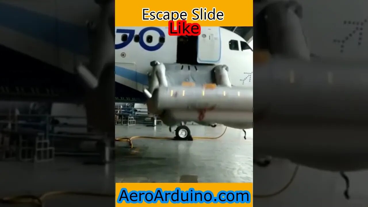 Fast Shoot Emergency Escape Slide #Aviation #Flying #AeroArduino