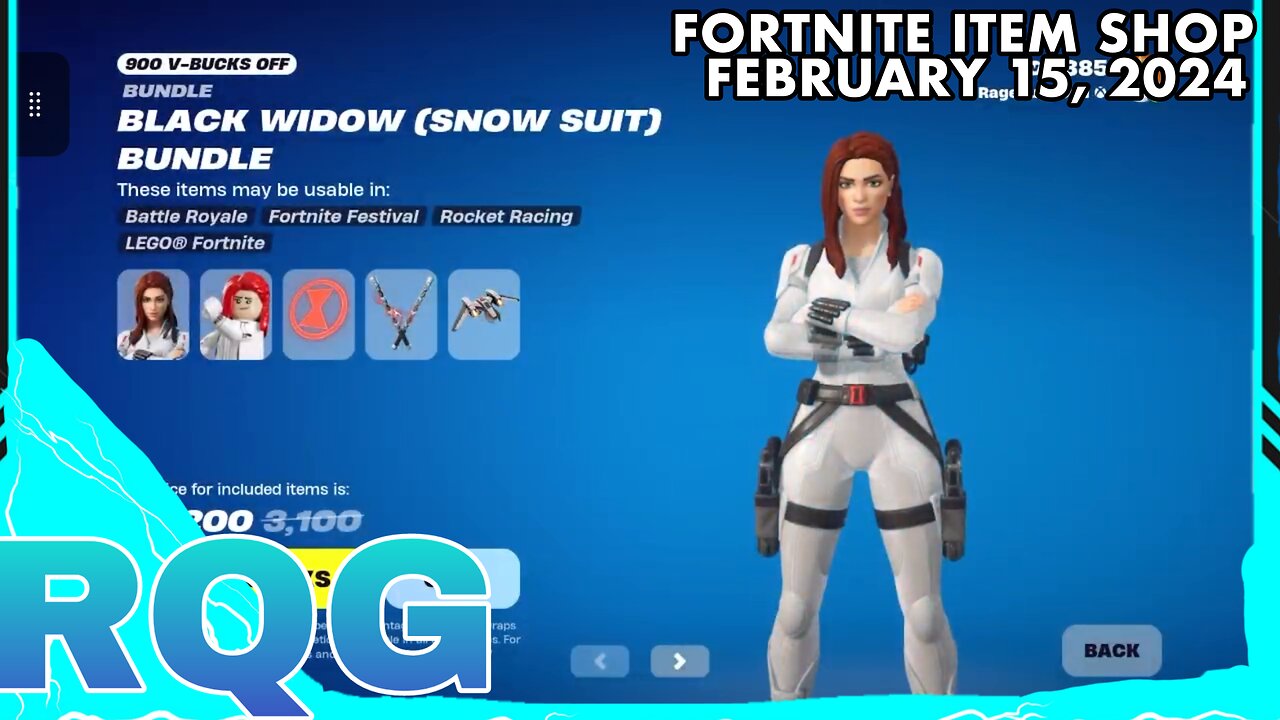 “NEW” JAM TRACKS+BLACK WIDOW SNOW SUIT IS BACK! FORTNITE ITEM SHOP (February 15, 2024)