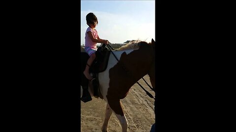 Sadie rides a horse