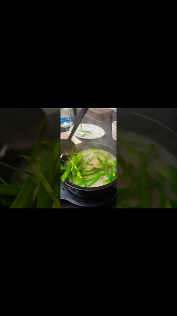 #cooking #cook #food Pork intestine soup rice Korean restaurant