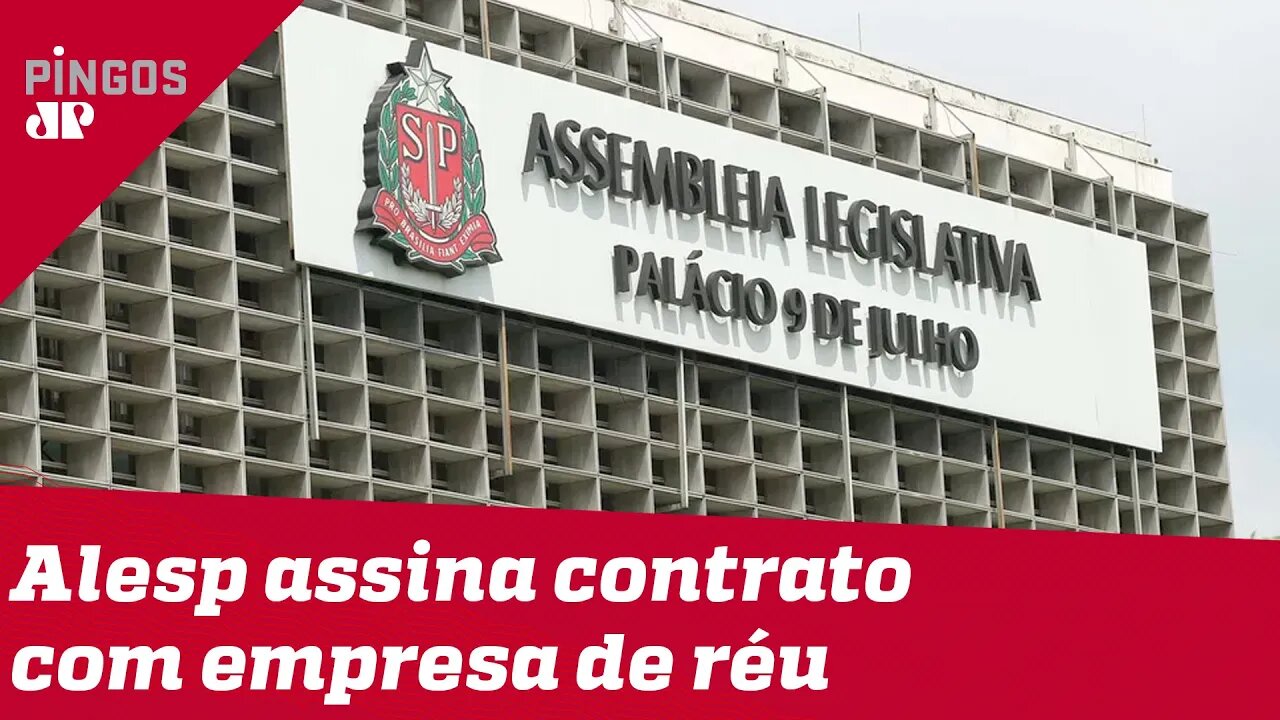 Alesp assina contrato com empresa de réu na Lava Jato