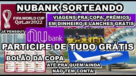 A Nubank está sorteando viagens pro Catar e lançando bolão gratuito da Copa do Mundo (versão PC)