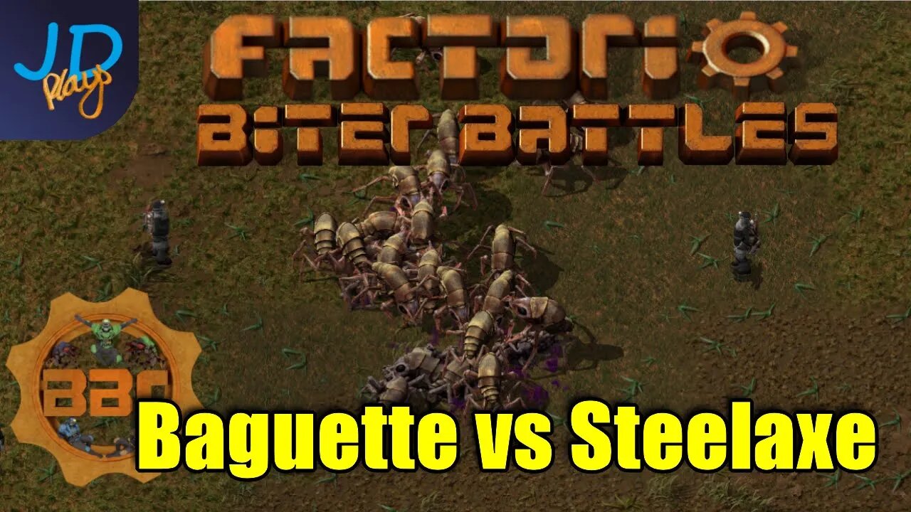 Factorio PvP Biter Battles ⚙️ BBChampions ⚙️ The Match that Killed The Server Baguette vs Steelaxe