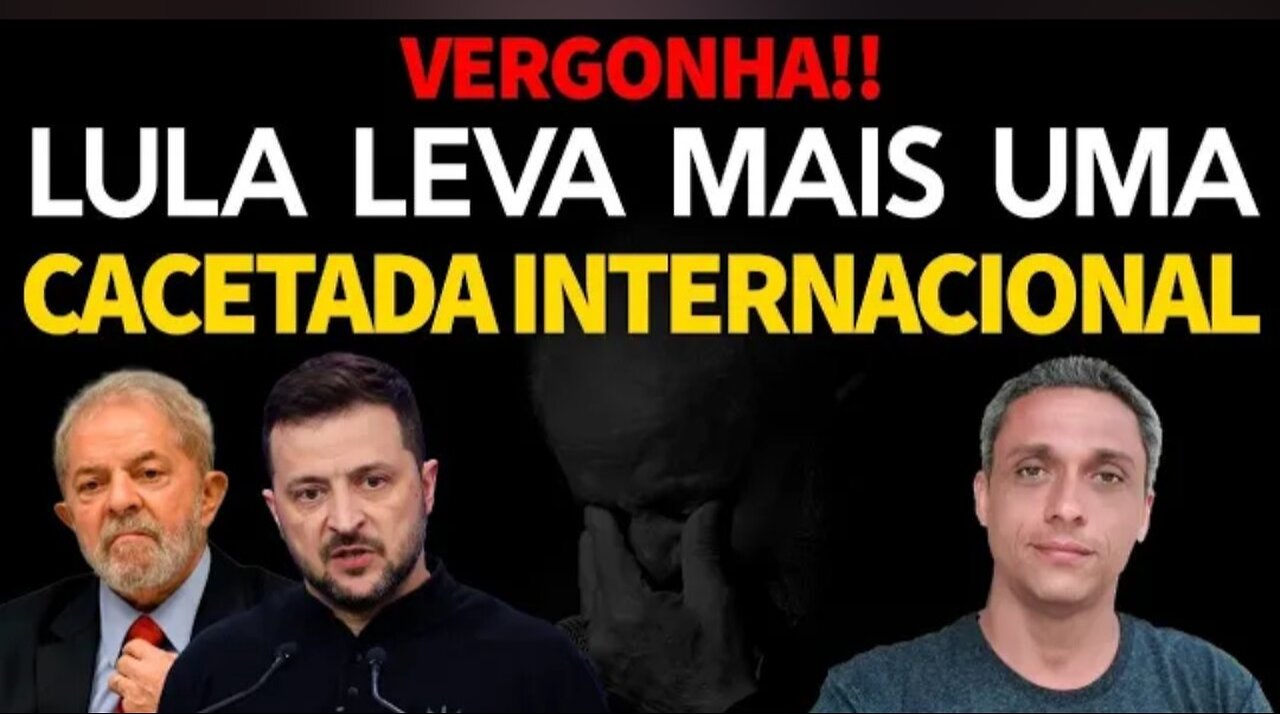 A vergonha não para! LULA leva mais uma cacetada internacional. Zelenskyy rasga o verbo