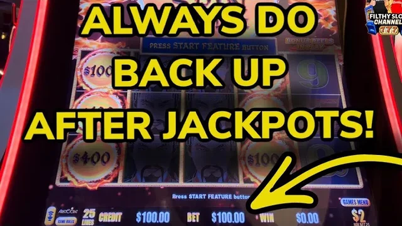 WHY I ALWAYS DO BACK UPS AFTER JACKPOTS!