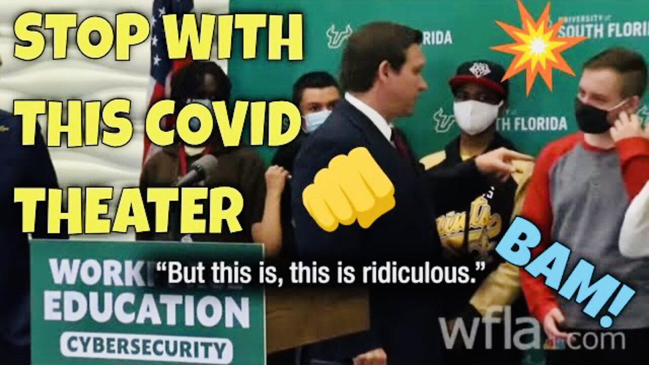 GOV DESANTIS as BATMAN: Take those Masks off!