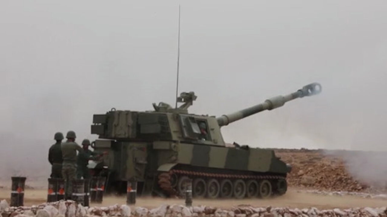 African Lion 2021 - Royal Moroccan Armed Forces Paladin Live Fire