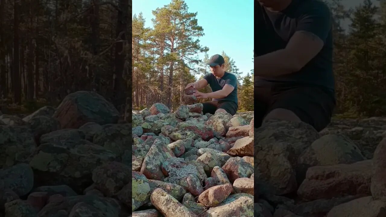 rock stacking meditation #högakusten