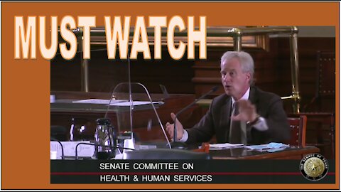 Dr Peter McCullouh Testifies to Texas Senate Committee About Treatment of Covid