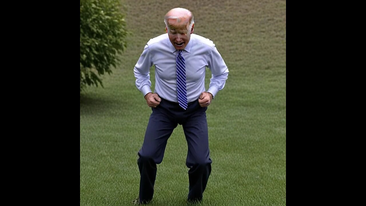 AI art: Joe after he wanders off at G7