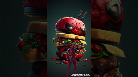 Marvel characters burger #shorts