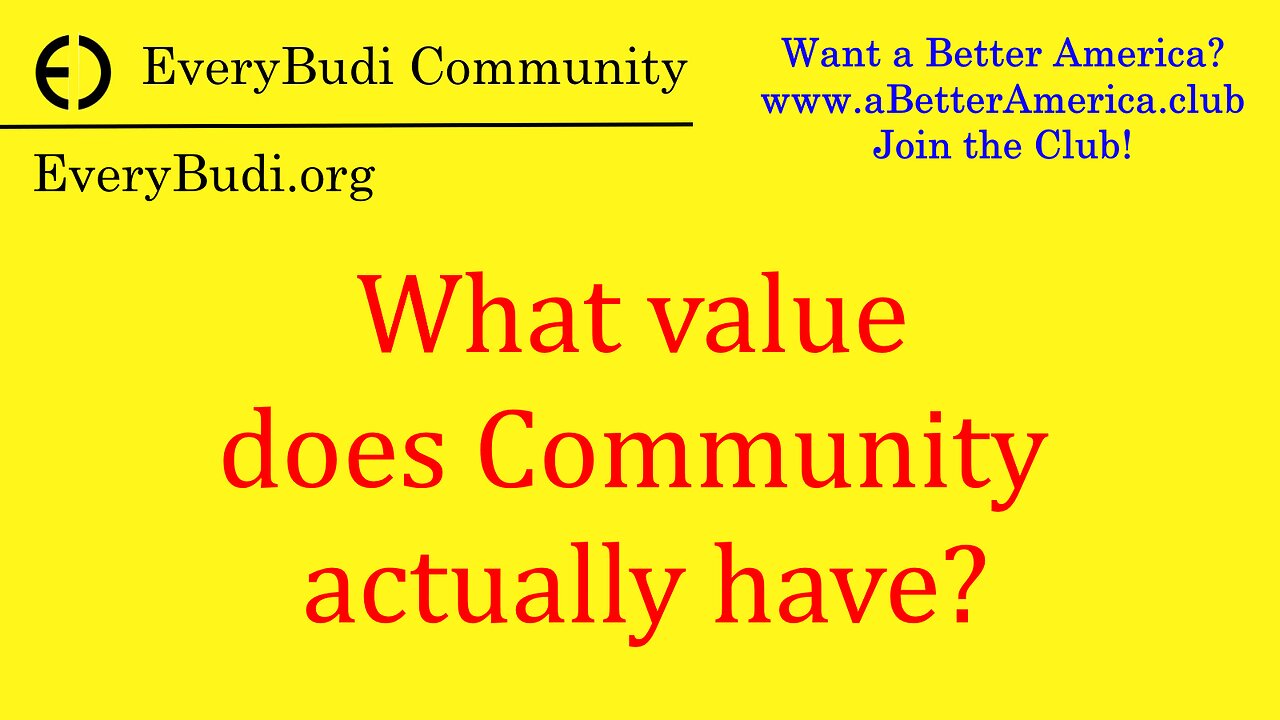 What value does community bring?