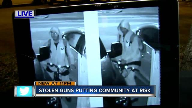 St. Pete Police search for thief who is seen on video stealing gun from truck