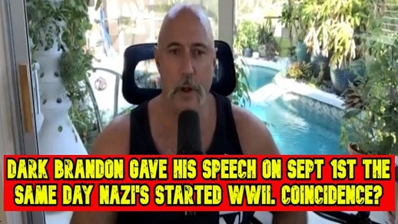 Michael Jaco: Dark Brandon gave his speech on Sept 1st the same day Nazi's started WWII. Coincidence?