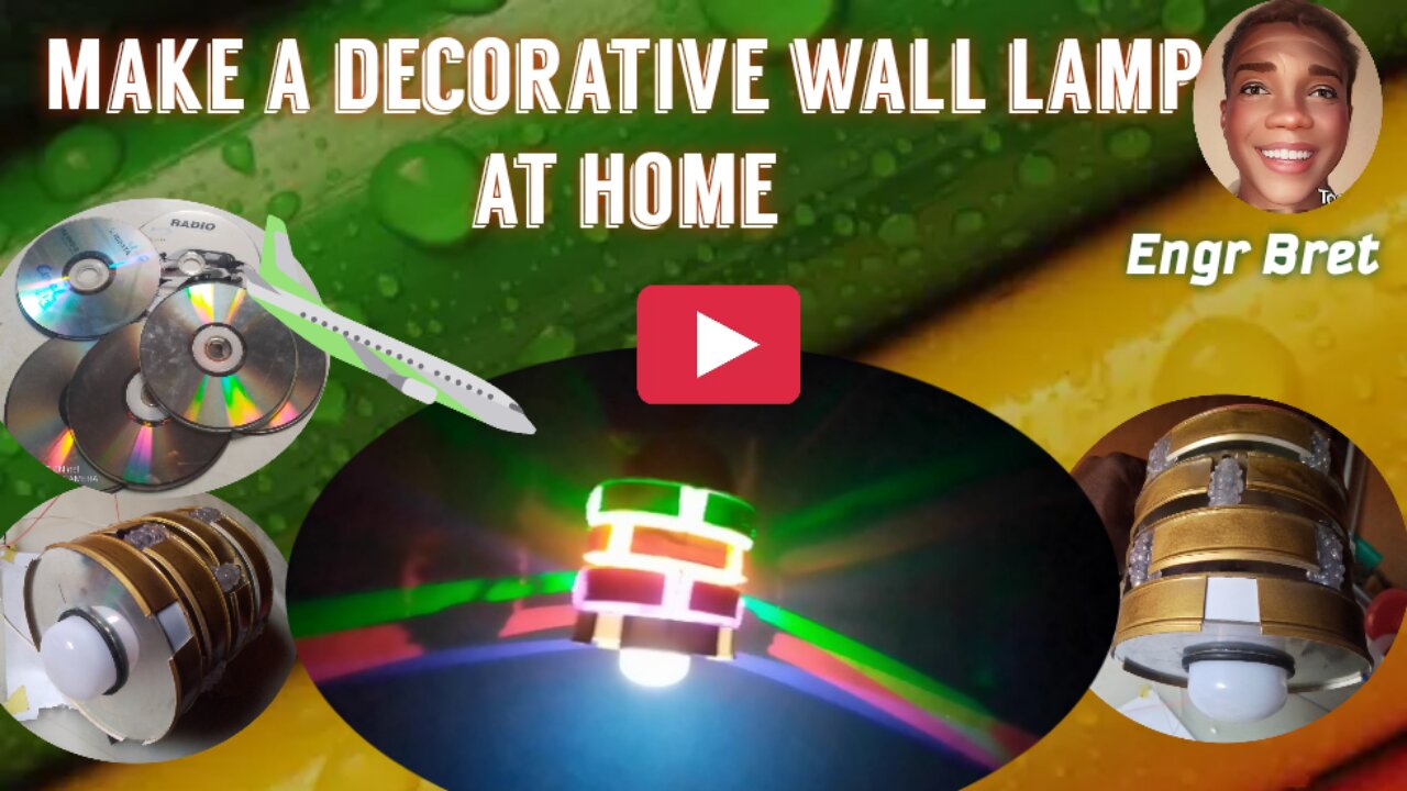 Decorative wall lamp..diy..