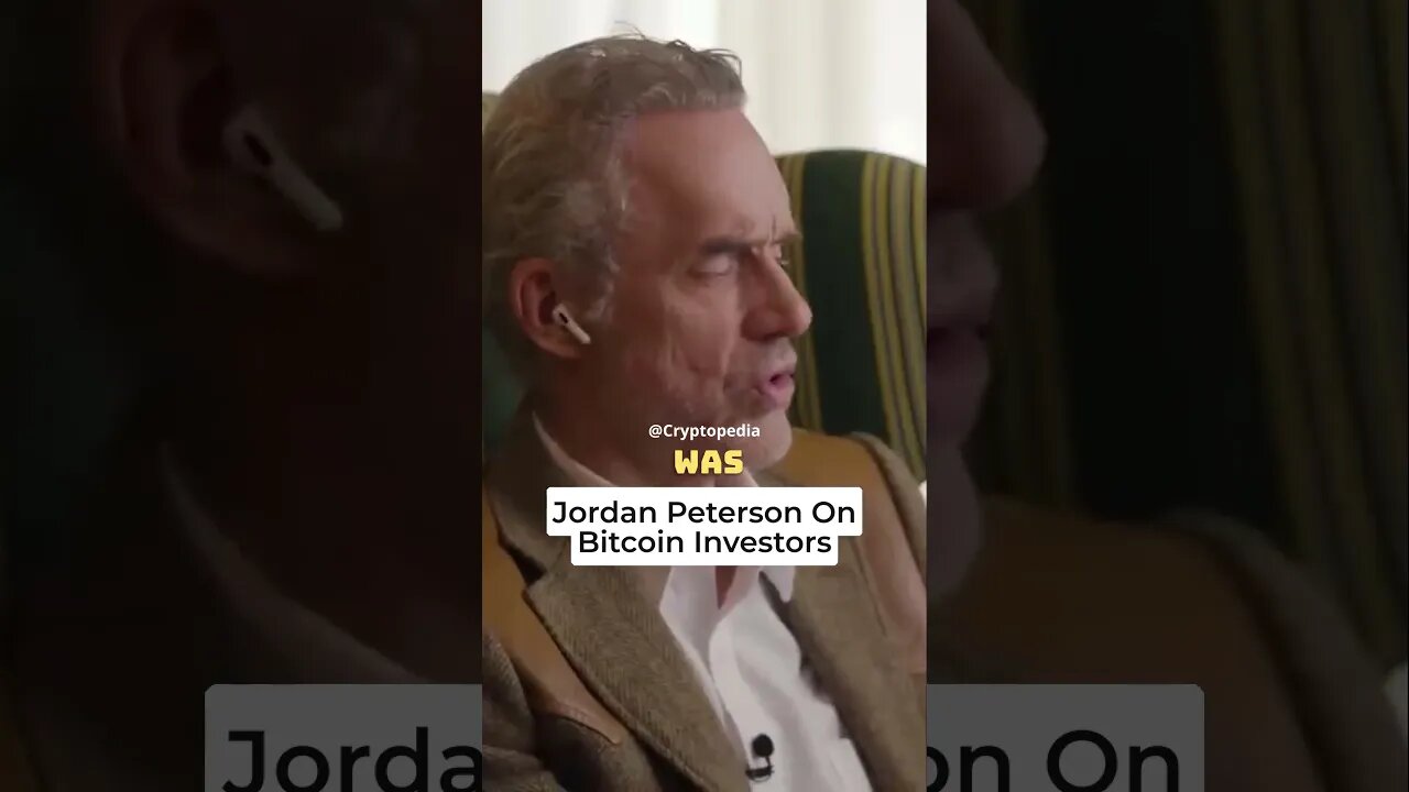 Jordan Peterson On Bitcoin Investors #jordanpeterson #cryptocurrency #bitcoin #crypto #youtubeshorts