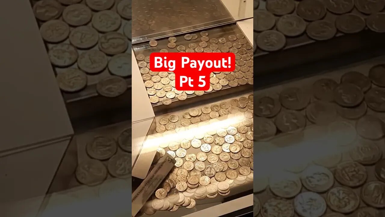 Big Payout! Bonus Hole Coin Pusher pt5 #coinpusher #arcade #coinpusherjackpot