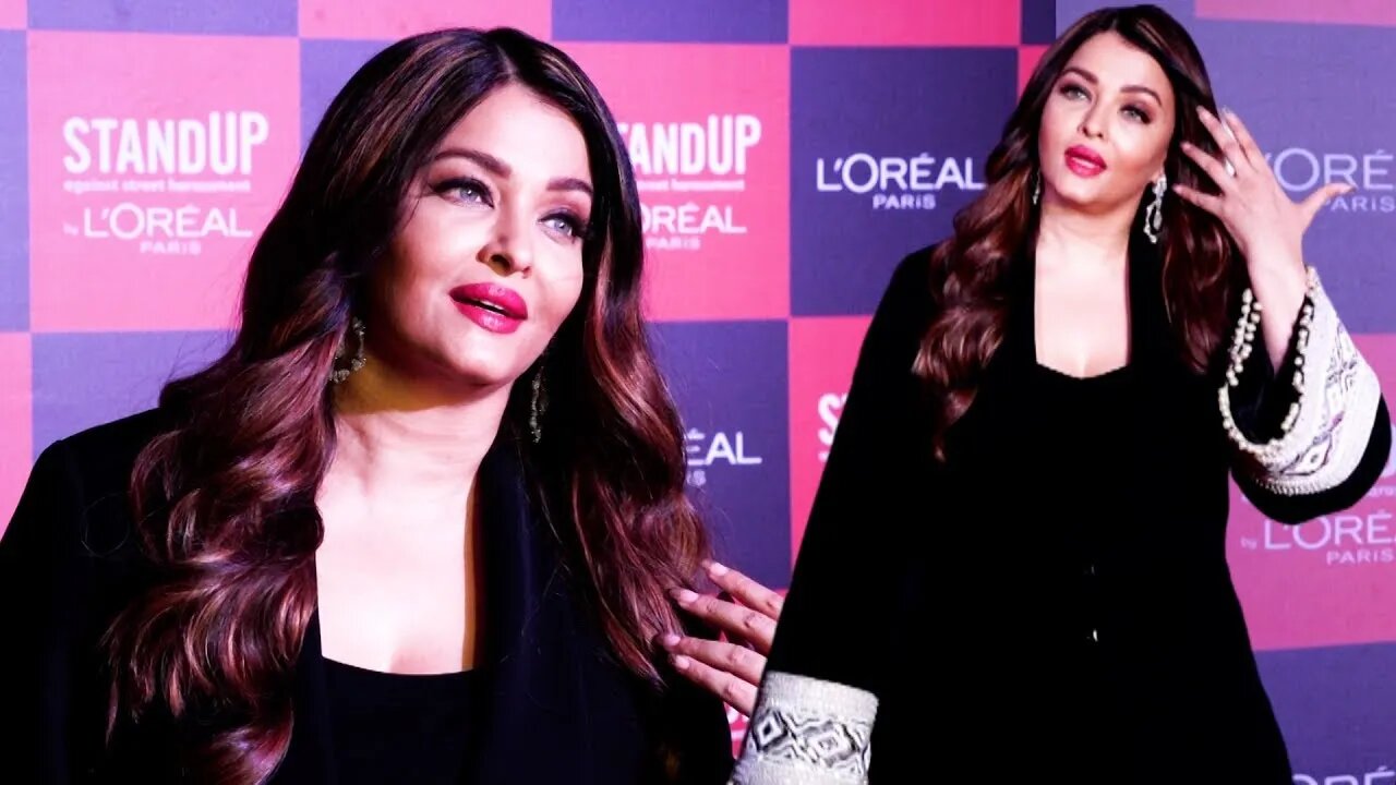 Aishwarya Rai Bachchan Stuns in Black at L'Oreal event ❤️ 🔥 😍