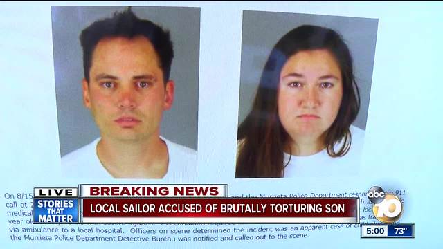 San Diego sailor accused of brutally torturing son