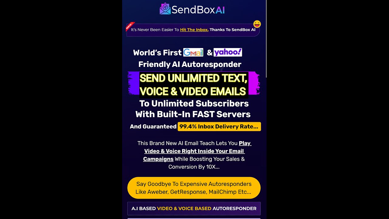 Sendbox ai Demo: Say Goodbye To Expensive Autoresponders Like Aweber, GetResponse, MailChimp Etc...