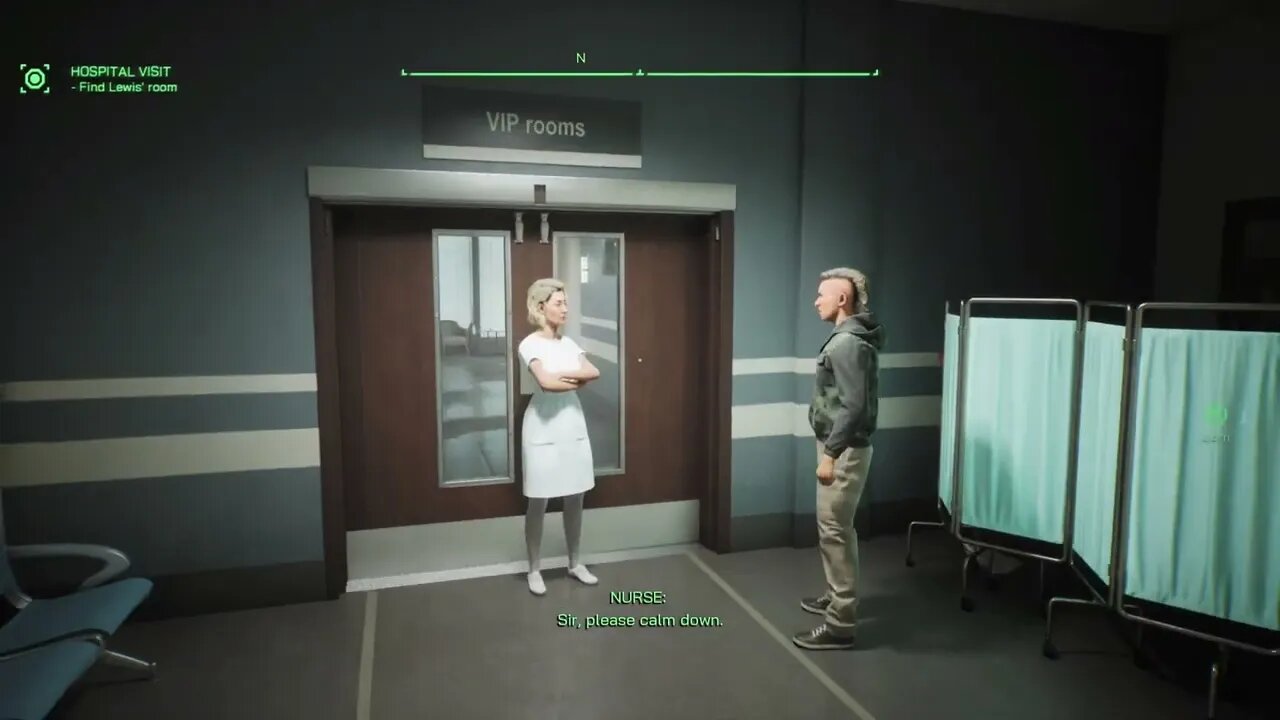 Robocop: Rogue City - Hospital Visit: Learn Where To Find Annie Lewis: Talk to Receptionist Gameplay