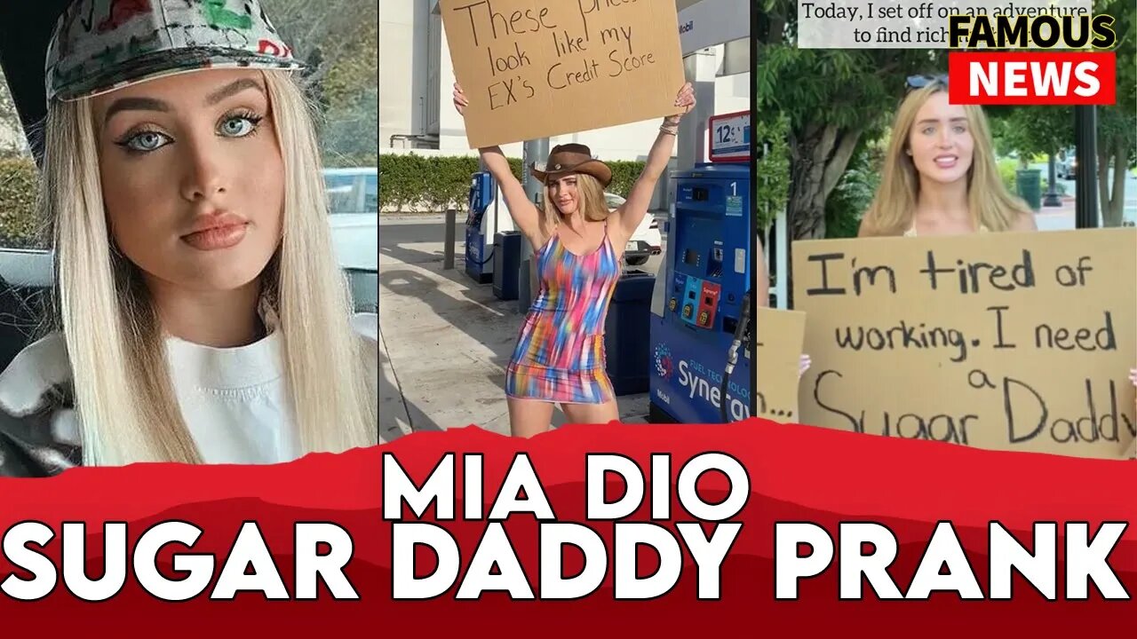 Tik Tok Star Mia Dio Almost Gets Her Instagram Deleted For Sugar Daddy Gas Video | FAMOUS NEWS