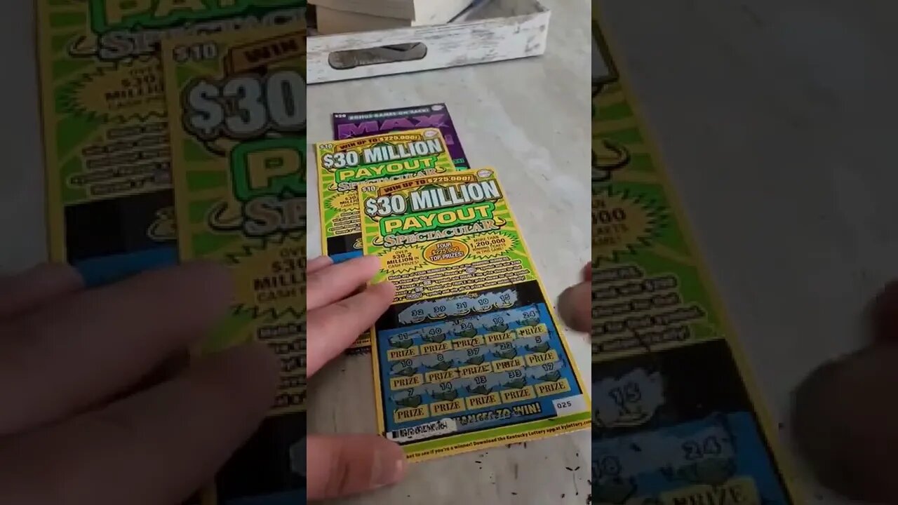 Winning $10 Scratch Off Lottery Ticket from Kentucky!