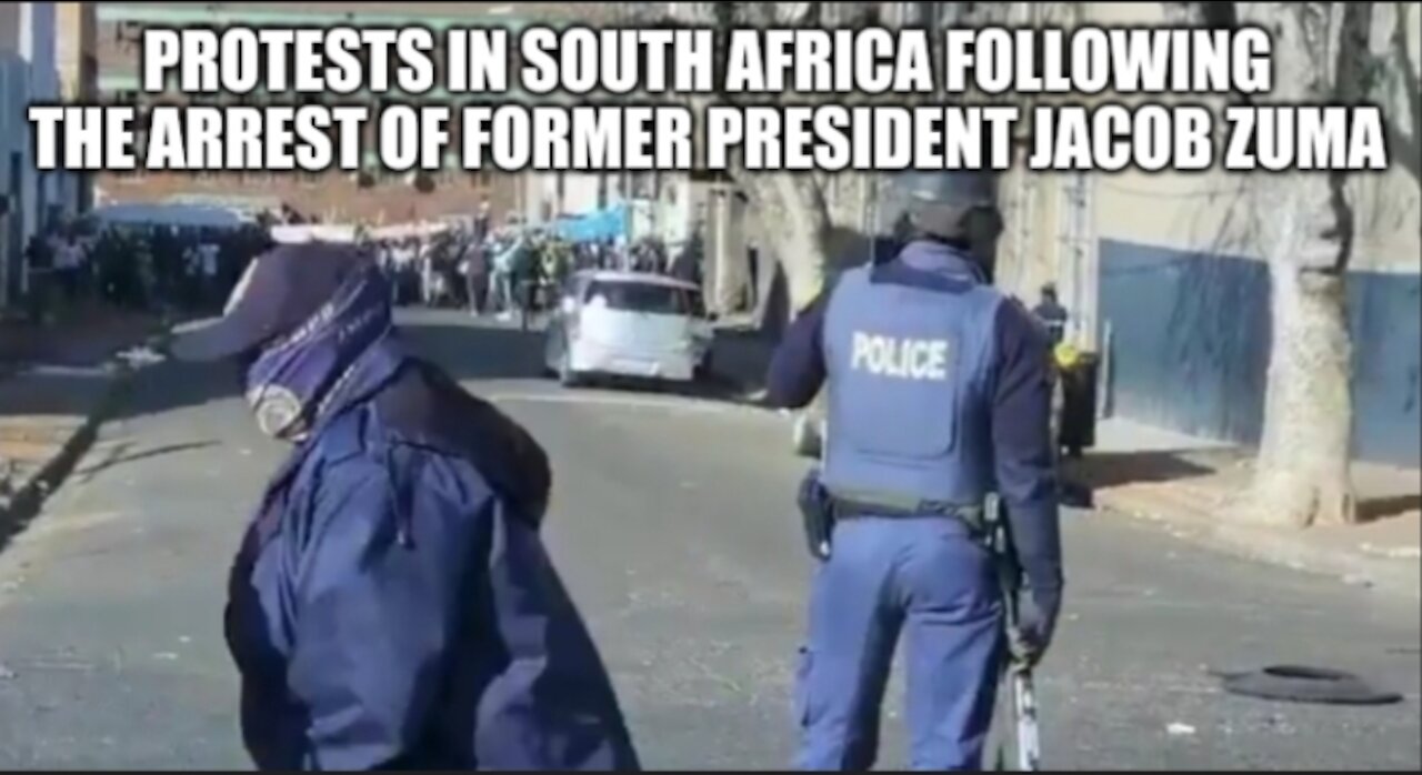 Protests in South Africa - Johannesburg CBD