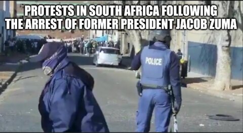 Protests in South Africa - Johannesburg CBD