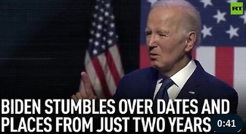 Biden stumbles over dates and places from just two years ago