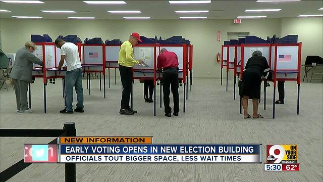 Hamilton County sees increase in early voting on first day at new location