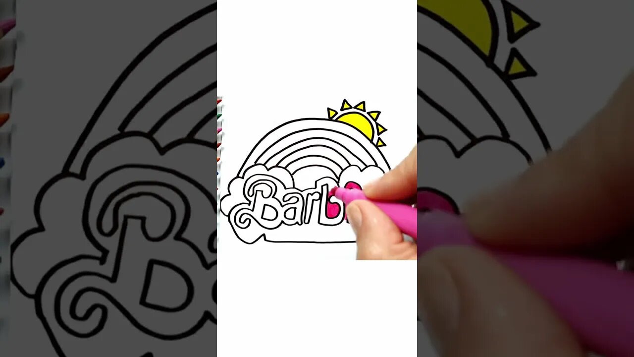 How to Draw and Paint the Barbie Logo