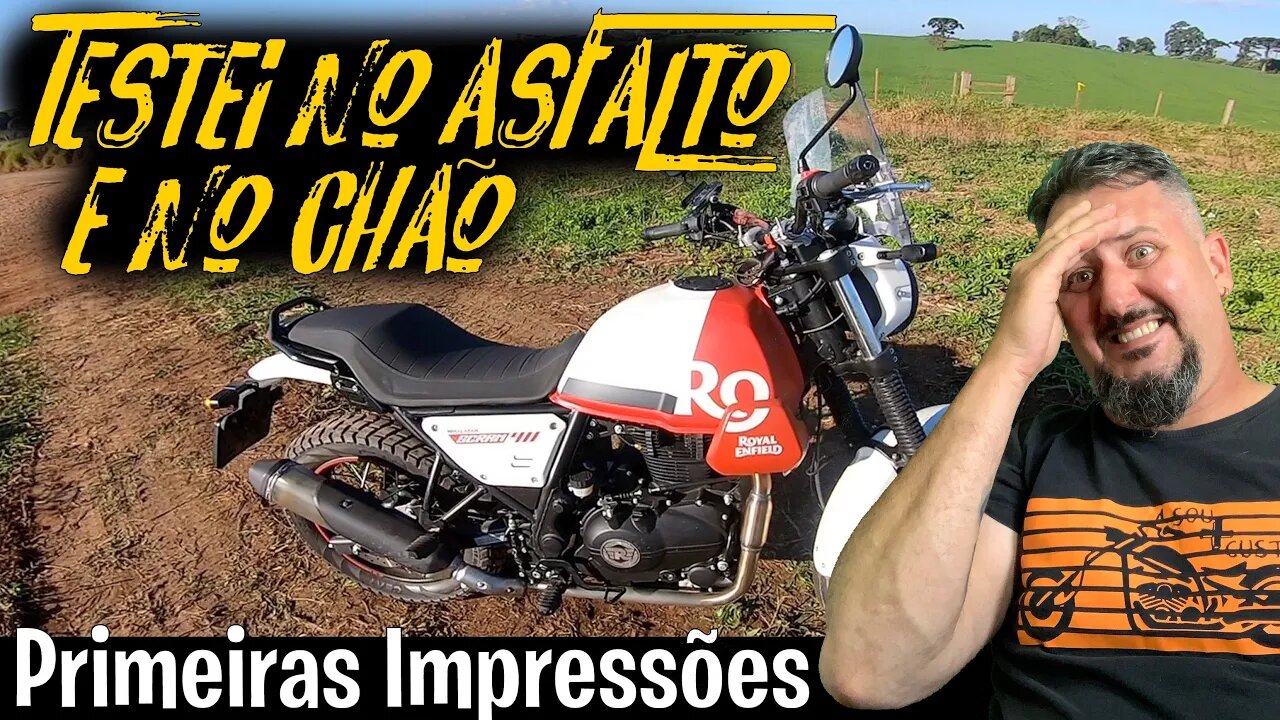 TESTEI a ROYAL ENFIELD Scram 411 no asfalto e NO CHÃO: PRIMEIRAS IMPRESSÕES