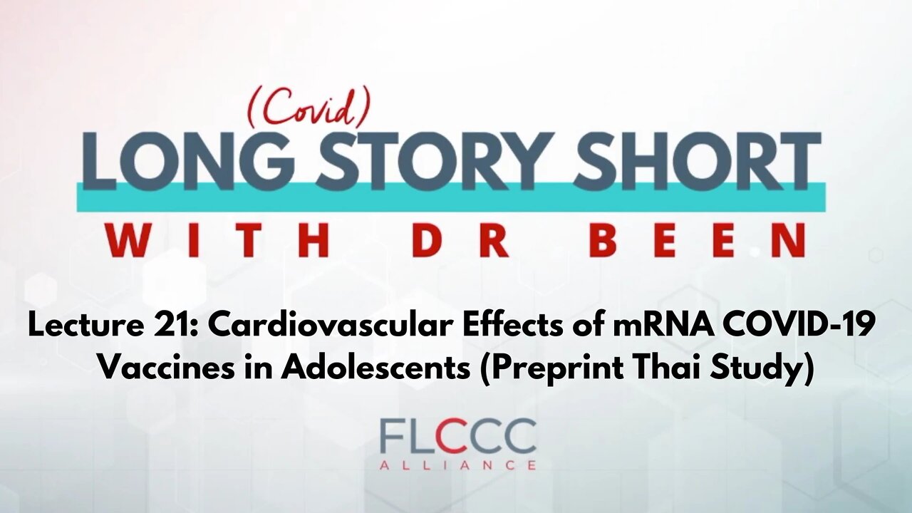 Long Story Short Episode 21: Cardiovascular Effects of mRNA COVID-19 Vaccines in Adolescents (Preprint Thai Study)