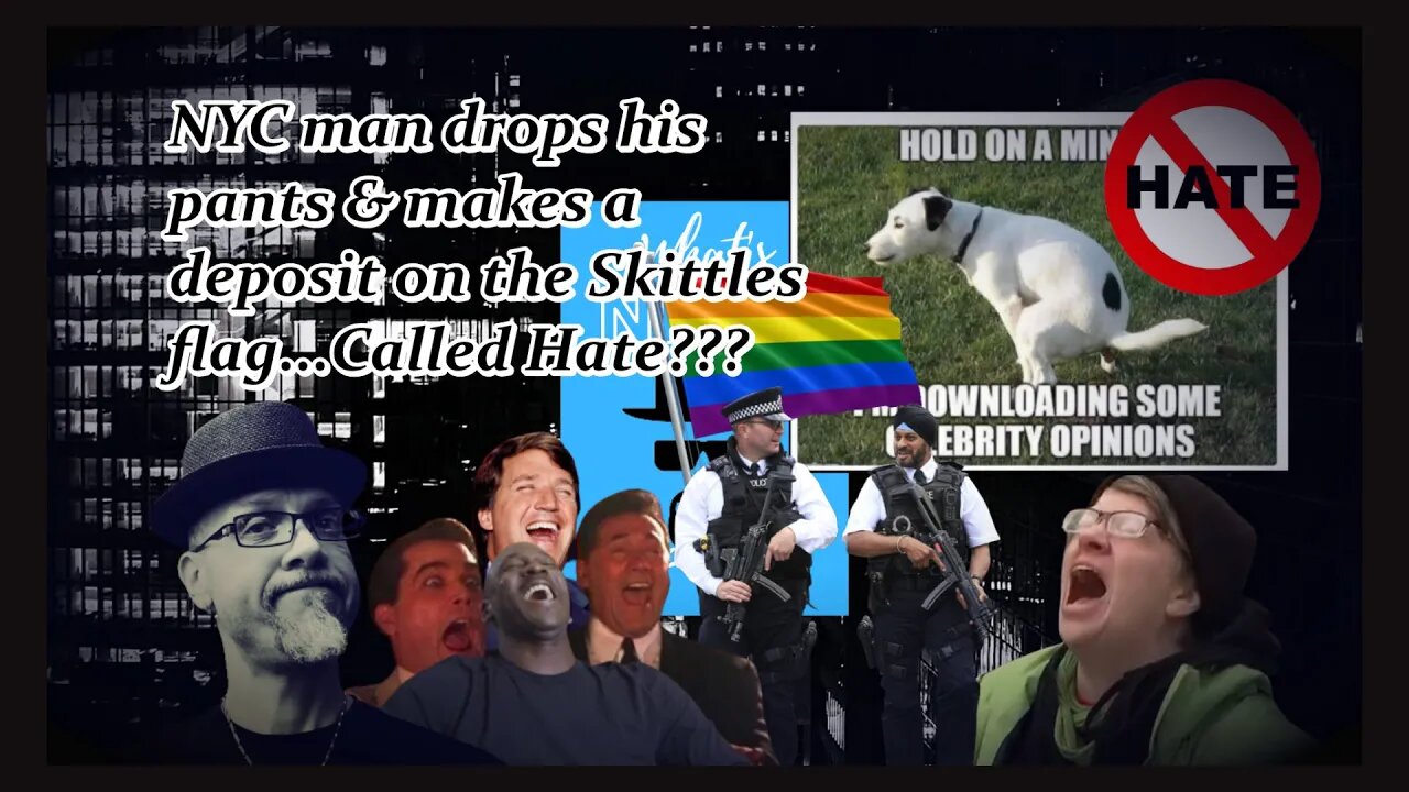 MAN WANTED FOR "MESSIN" ON SKITTLES FLAG...LOL