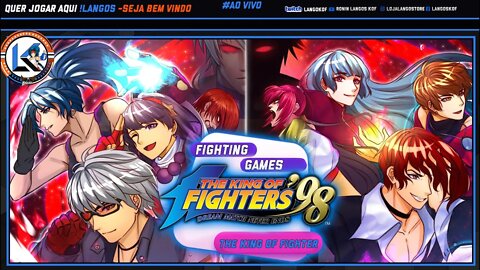 JOGANDO CONS BRABROS NA KOF 98 CLASICA & 98 UM UM# JOGANDO COM A GALERA #LIVE 422