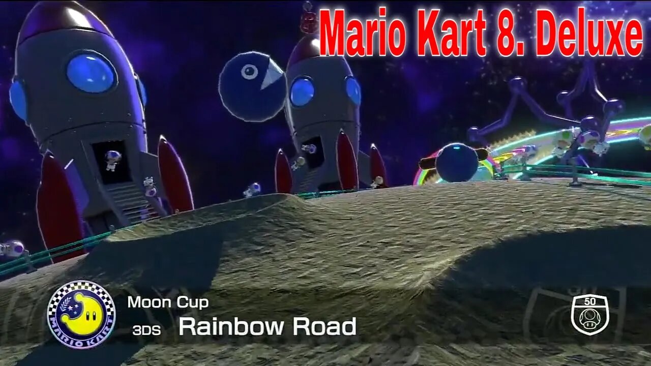 Mario Kart 8. Deluxe: Moon Cup-Rainbow Road