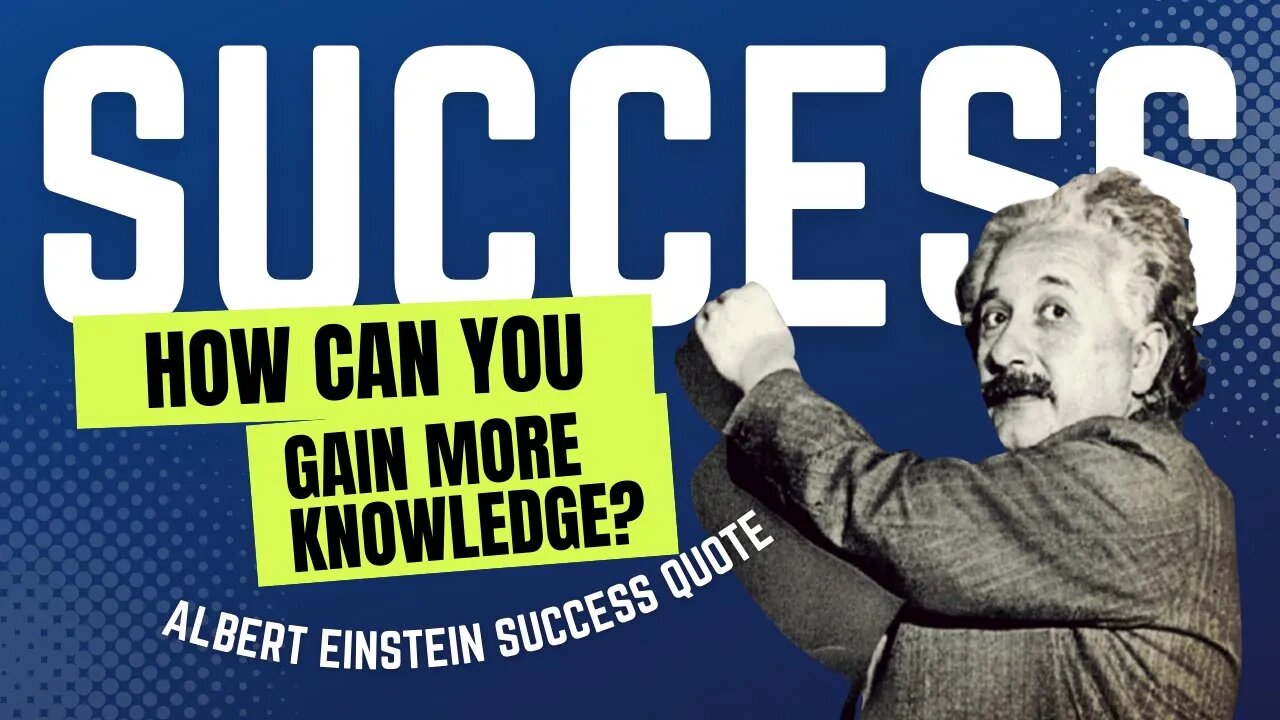 Albert Einstein Success Quote│How can you gain more knowledge?💪│Success Quote #motivational #quotes