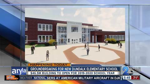 Groundbreaking for construction of new Dundalk Elementary School