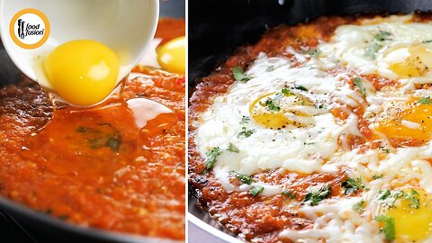 5 min Shakshuka breakfast special recipe by Food Fussion