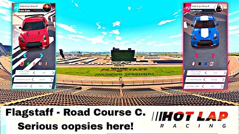 Switch Hot Lap Racing G11, 2P local splitscreen Quick Race on Road Course C, Kobe Enjin Ninja Rs!