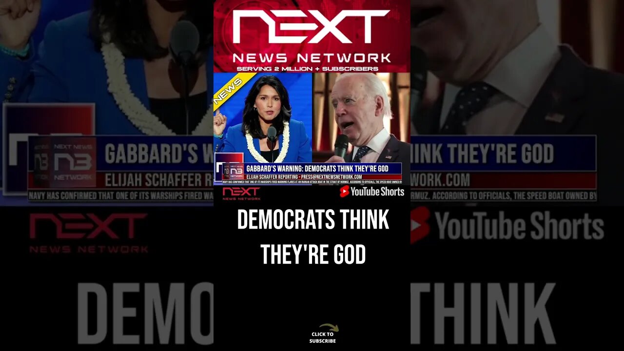 Gabbard's Warning: Democrats Think They're God #shorts