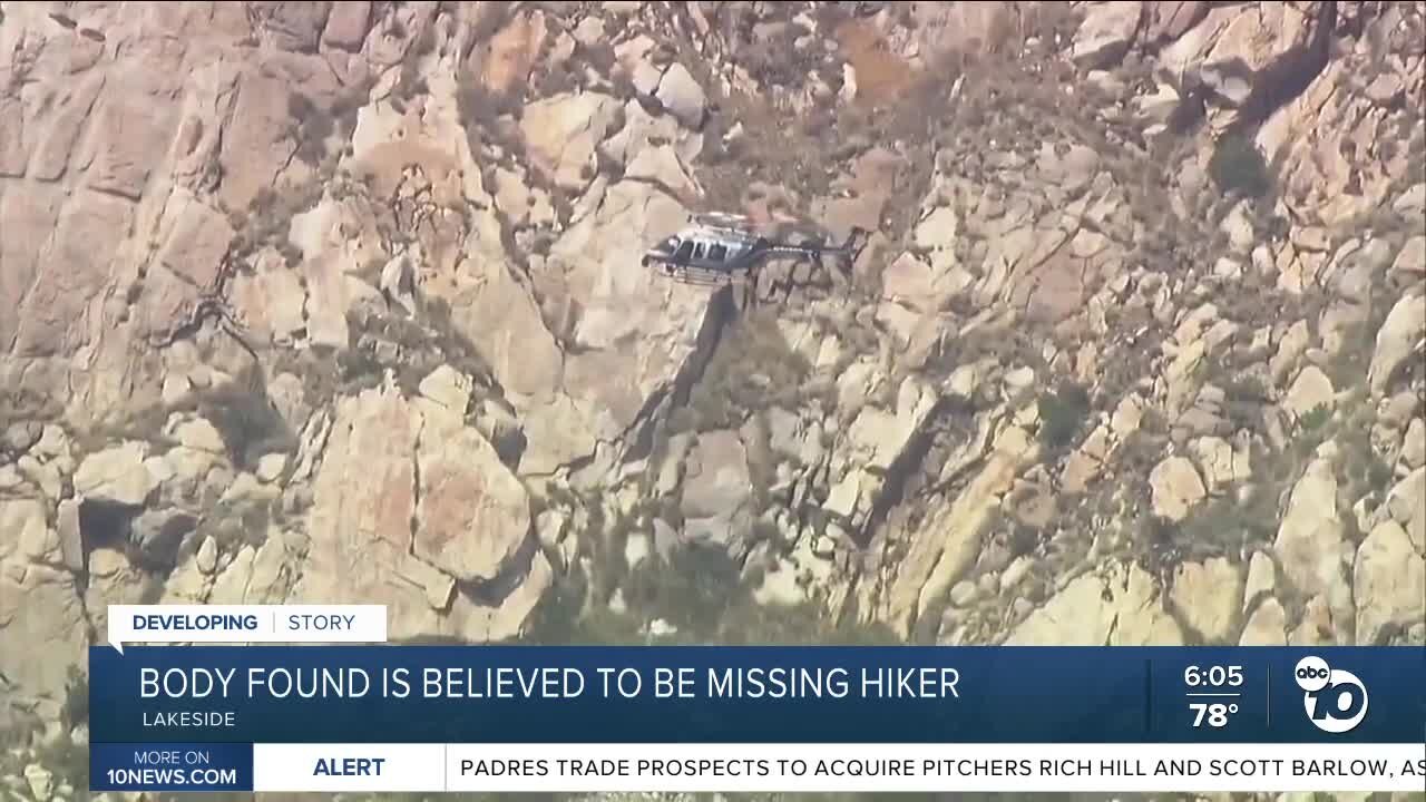 Body found believed to be missing hiker