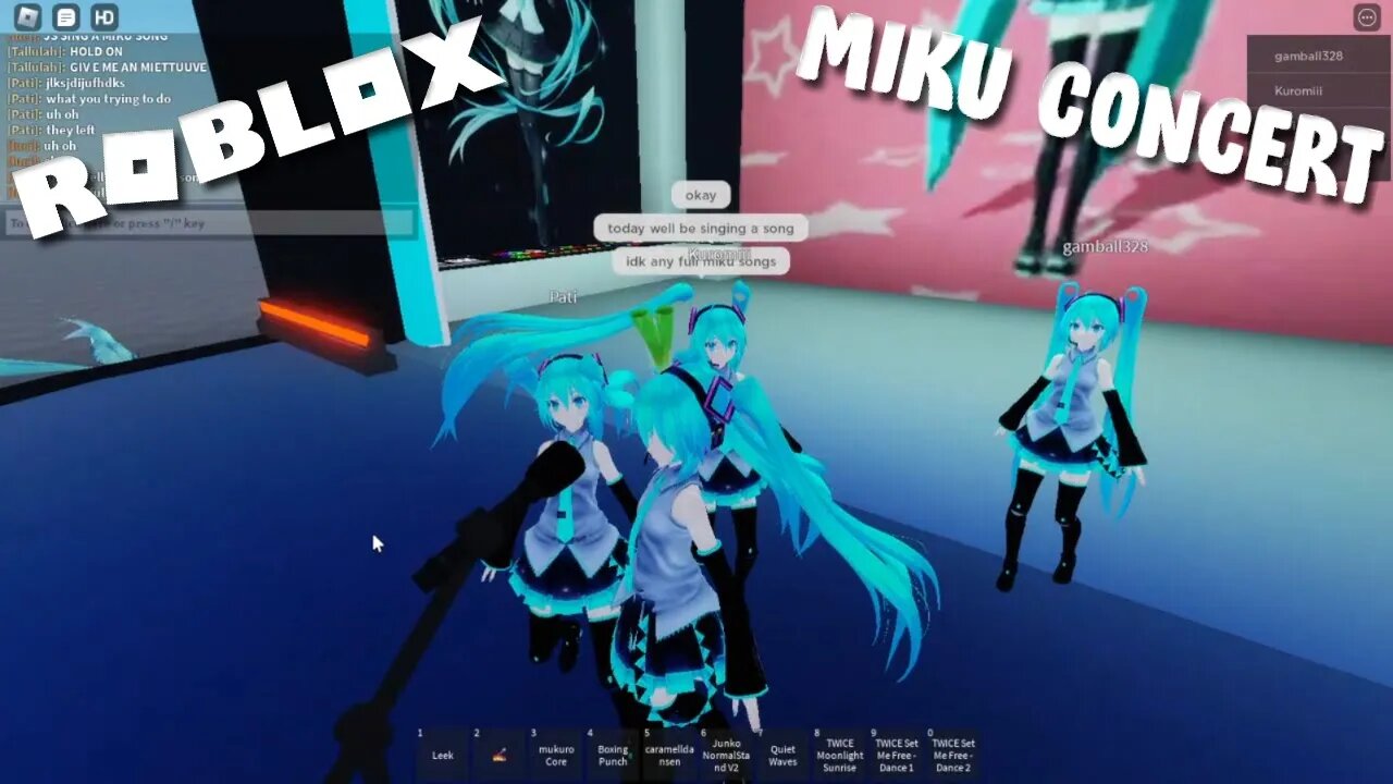 we had a very "cool" miku concert in roblox...