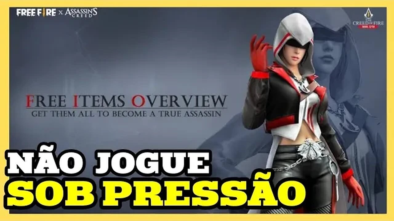 JOGAR FREE FIRE COM ALGUEM FAZENDO PRESSÃO NÃO É MUITO LEGAL