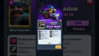CLASH ROYALE - CAÇADOR NÍVEL MÁXIMO