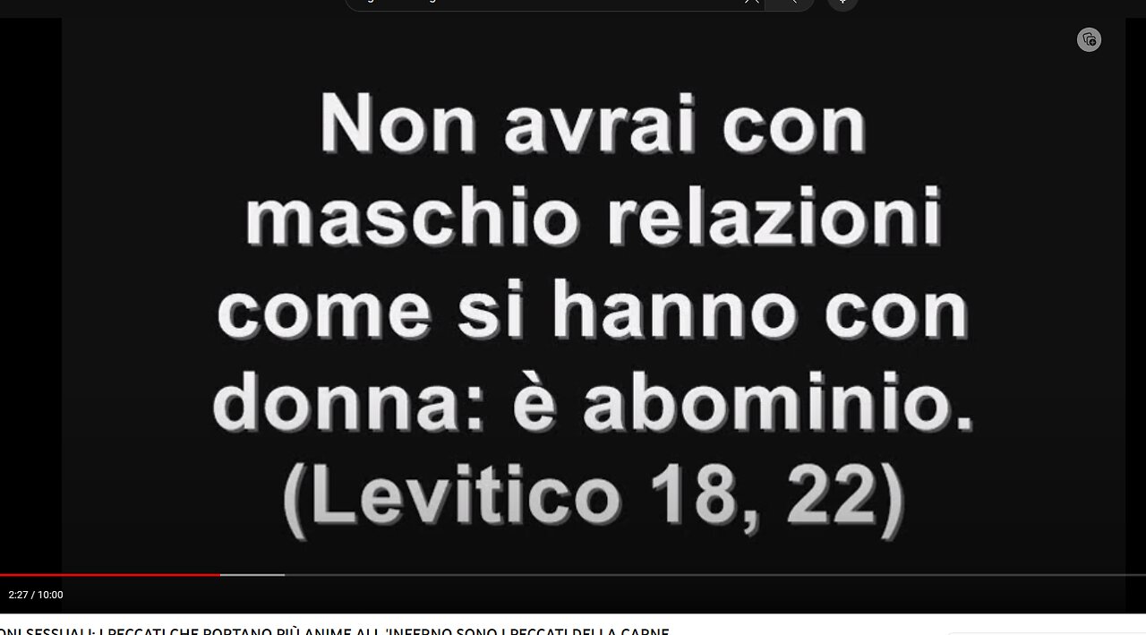 I PECCATI CHE PORTANO PIÙ ANIME ALL 'INFERNO SONO I PECCATI DELLA CARNE,LA SODOMIA🏳️‍🌈SONO TUTTI GLI ATTI SESSUALI INNATURALI COMPRENDE L'OMOSESSUALITà,LA PEDOFILIA,LA ZOOFILIA E ALTRO è UNO DEI PECCATI PIù GRAVI