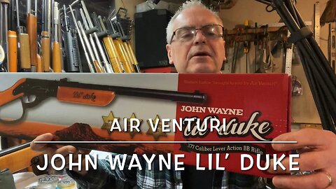 Air Venturi John Wayne Lil’ Duke lever action bb gun. First look. Like Daisy red ryder