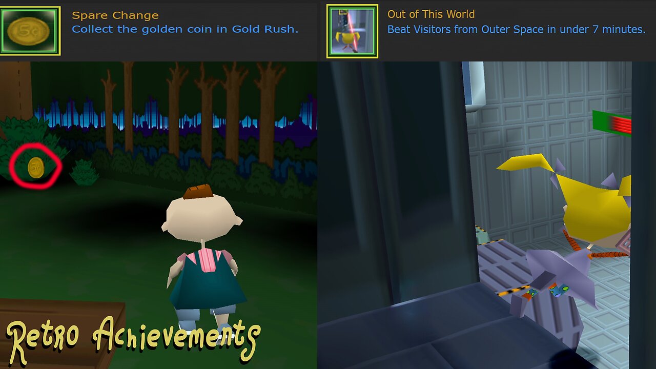 Rugrats: Search for Reptar | Retro Achievement Guide: "Out Of This World / Spare Change"