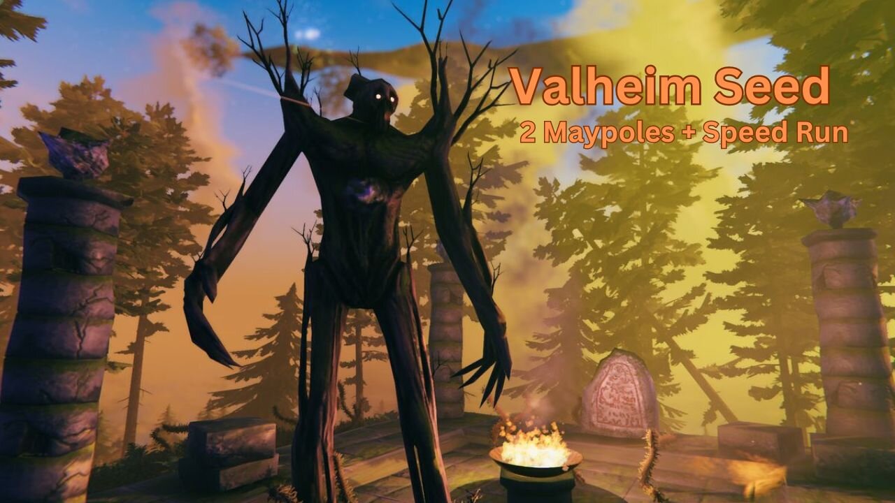 Valheim Seed - Great maypole with portal hub - Speed Run - KwswiGm6xM